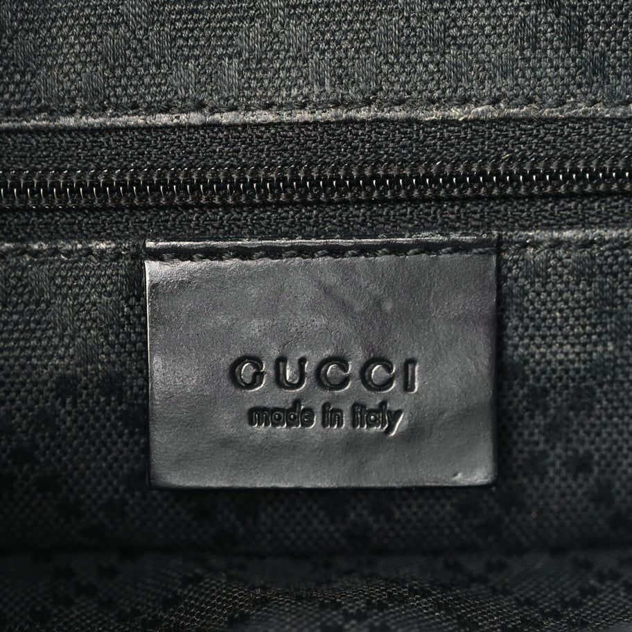 Gucci Nylon Monogram Shoulder Bag Black Image 5