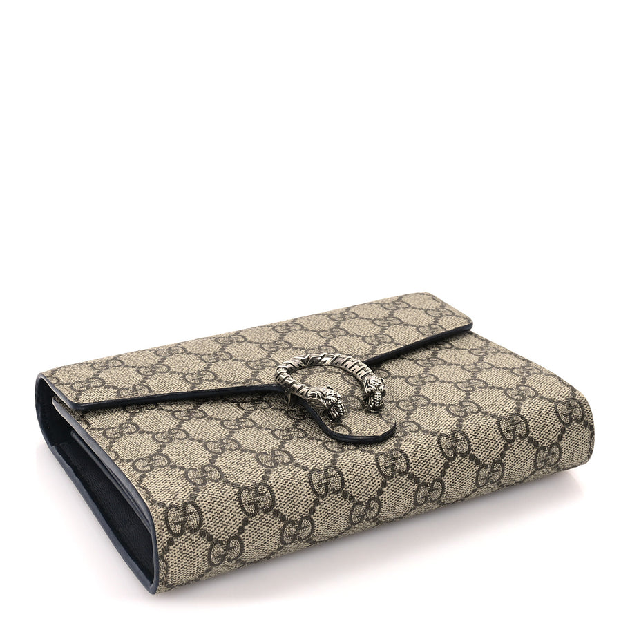 Gucci GG Supreme Monogram Mini Dionysus Chain Wallet Beige Taupe Image 3