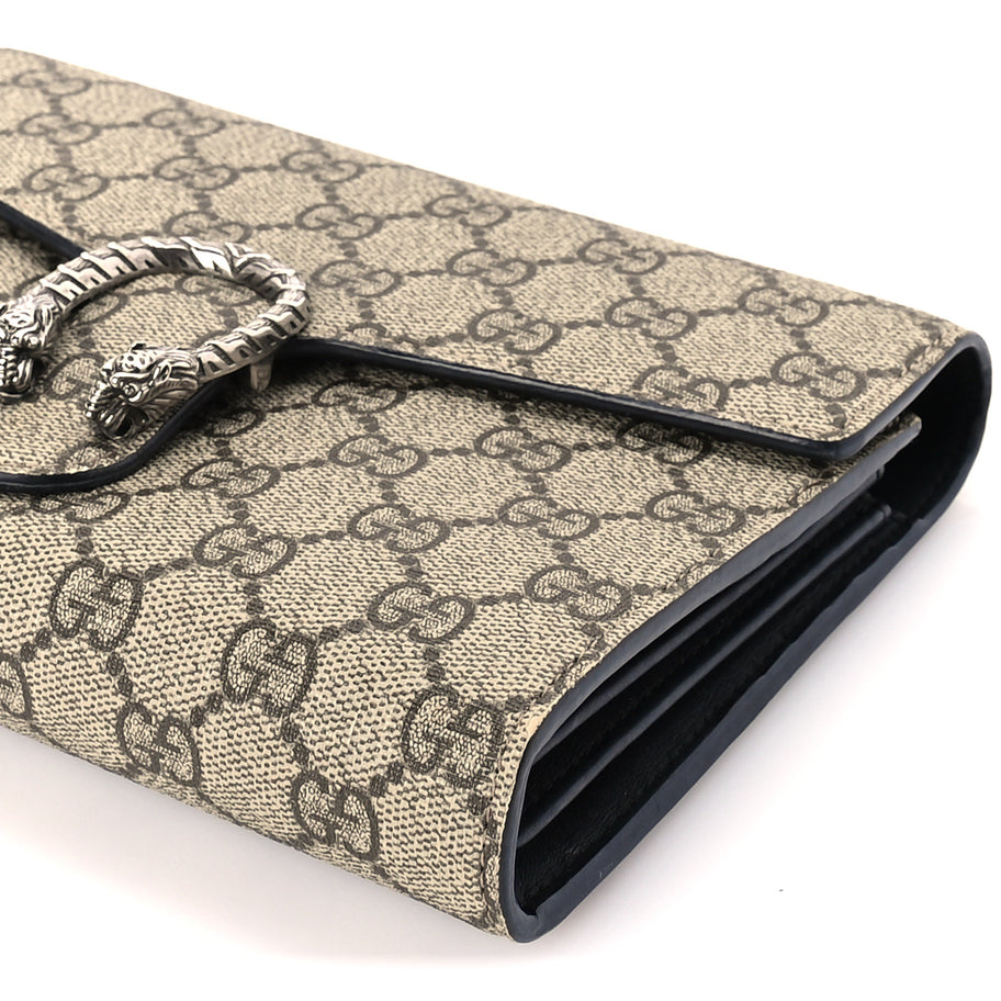 Gucci GG Supreme Monogram Mini Dionysus Chain Wallet Beige Taupe Image 8