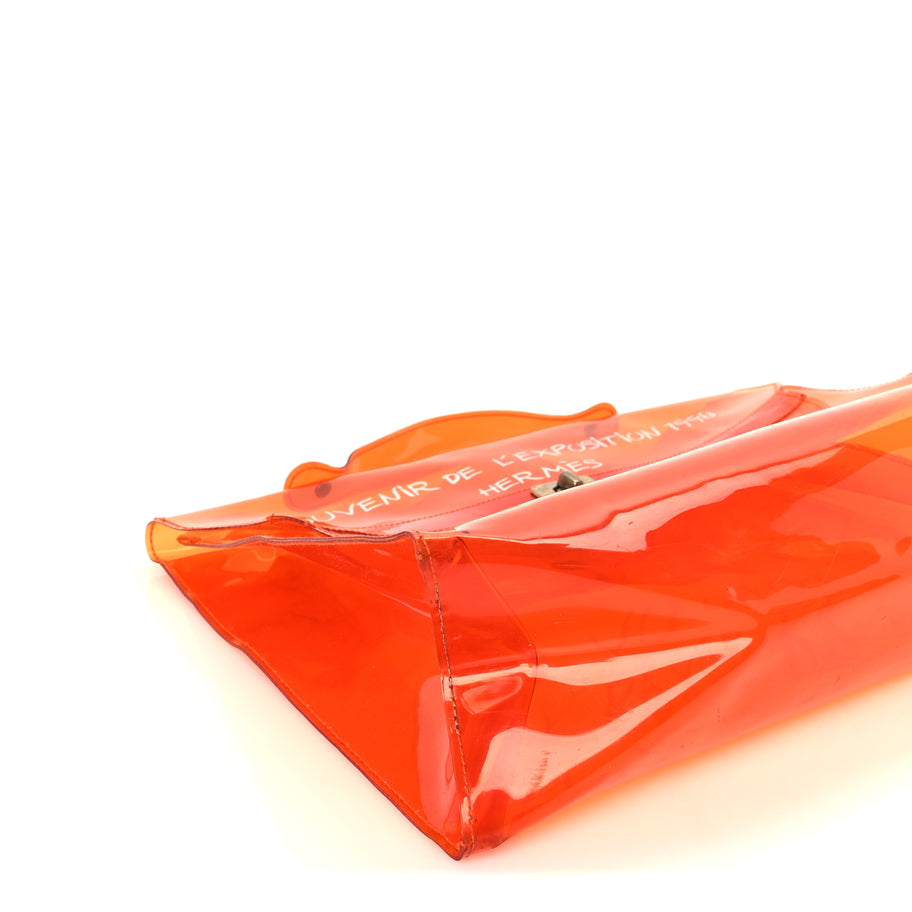Hermes Vinyl Souvenir De L'Exposition Kelly  Orange Image 7