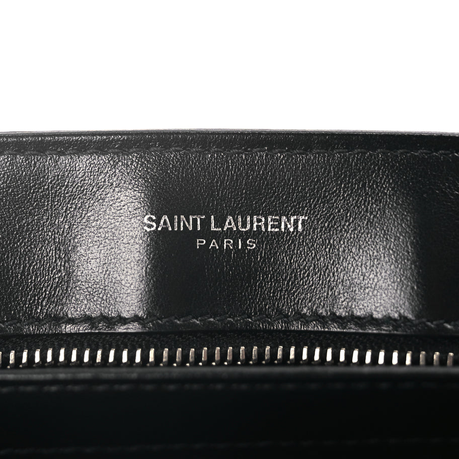 Saint Laurent Calfskin Y Quilted Monogram Toy Loulou Crossbody Bag Black Image 5