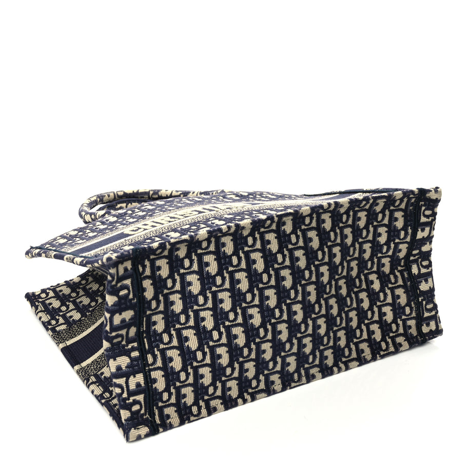 Christian Dior Oblique Medium Book Tote Blue Multicolor Image 3