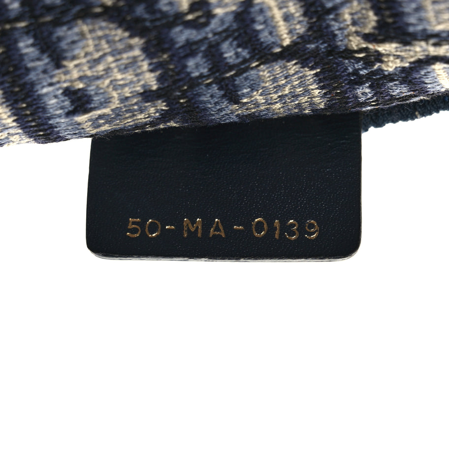 Christian Dior Oblique Medium Book Tote Blue Multicolor Image 6