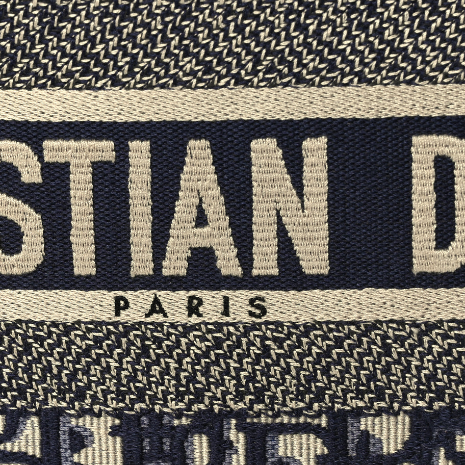 Christian Dior Oblique Medium Book Tote Blue Multicolor Image 7