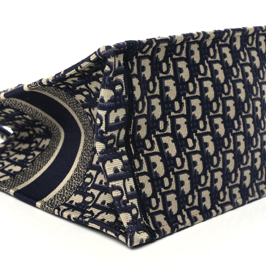 Christian Dior Oblique Medium Book Tote Blue Multicolor Image 8