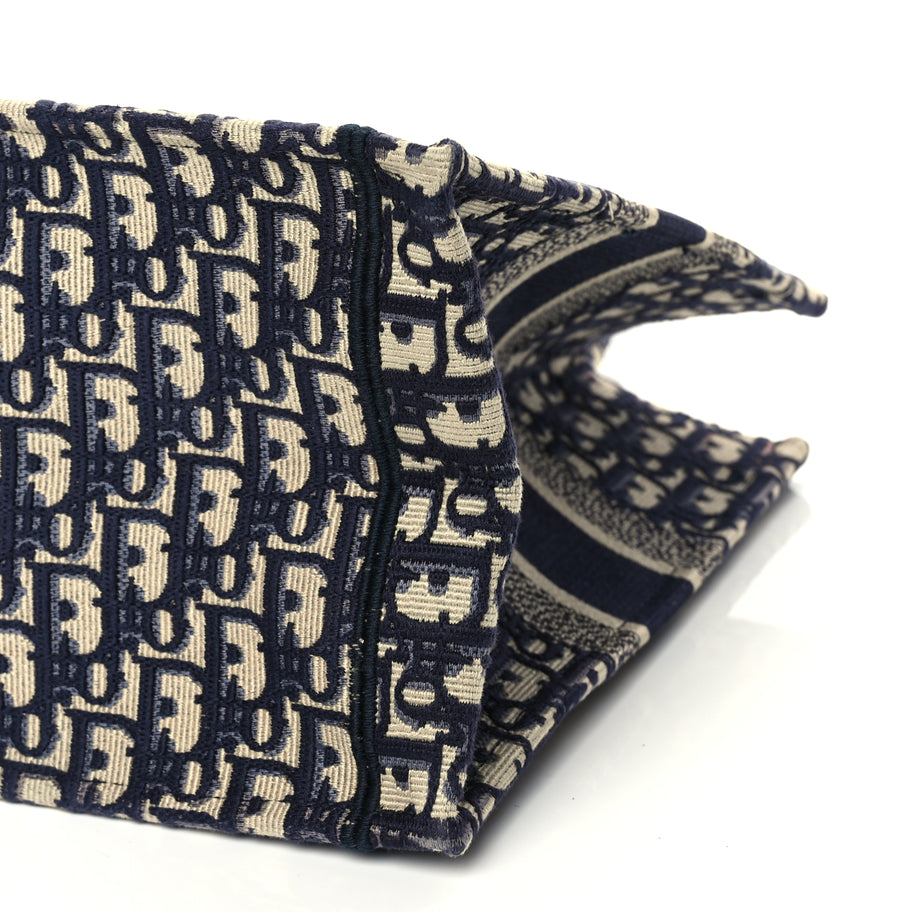 Christian Dior Oblique Medium Book Tote Blue Multicolor Image 9