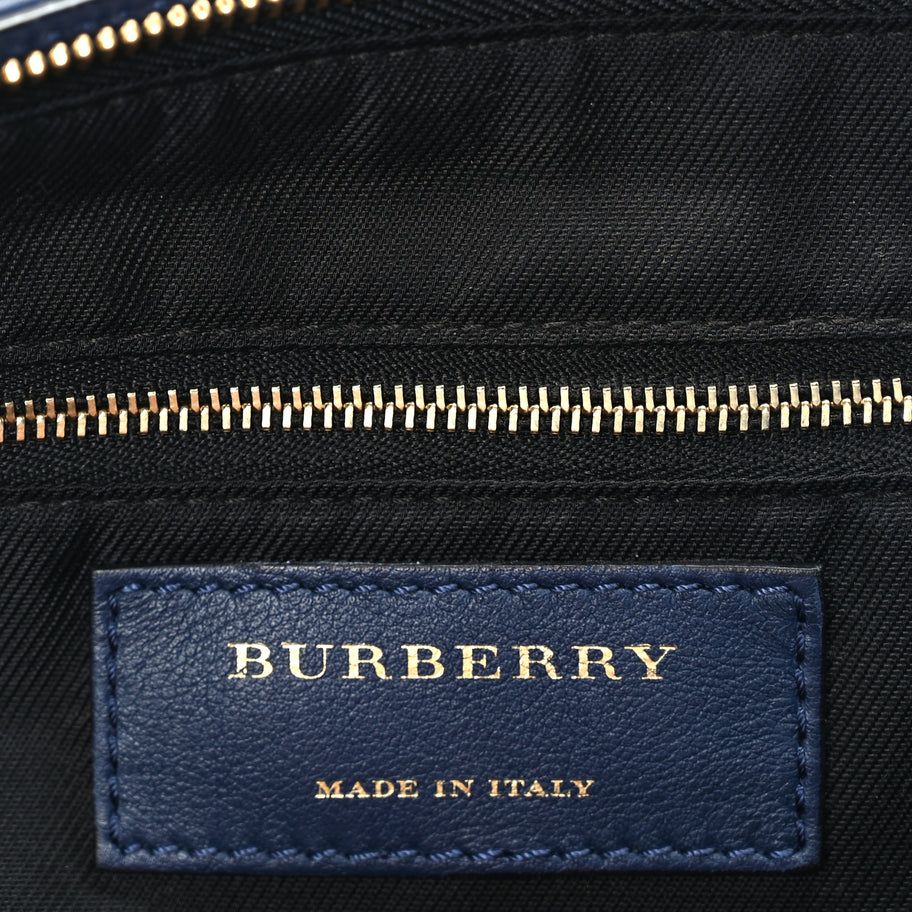 Burberry Horseferry Check Small Chichester Crossbody Clutch Bag Blue Image 5