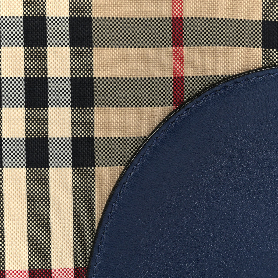 Burberry Horseferry Check Small Chichester Crossbody Clutch Bag Blue Image 6