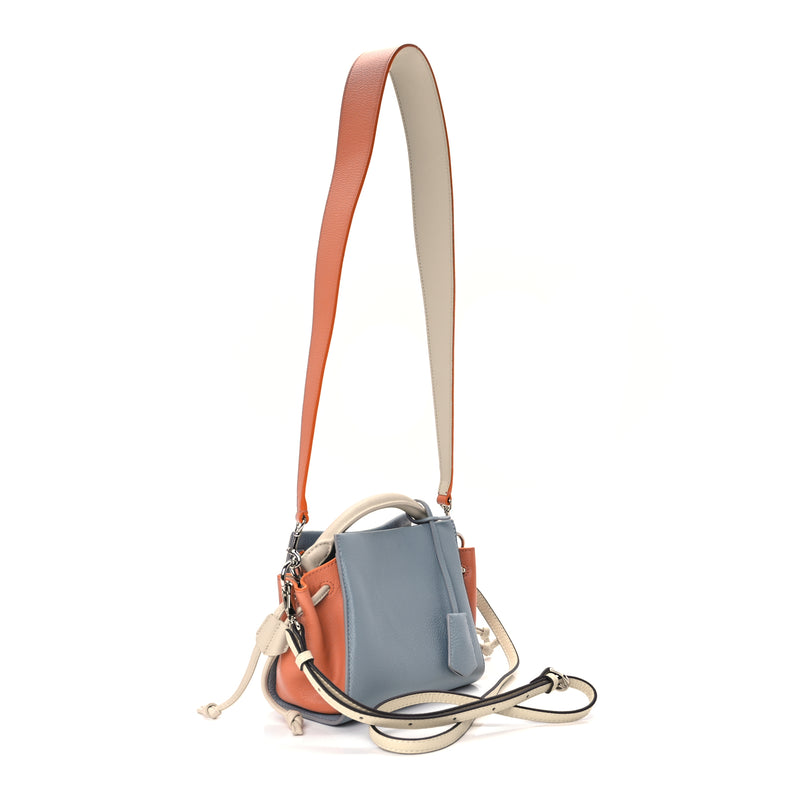  Mulberry Heavy Grain Mini Iris Tote Blue Orange