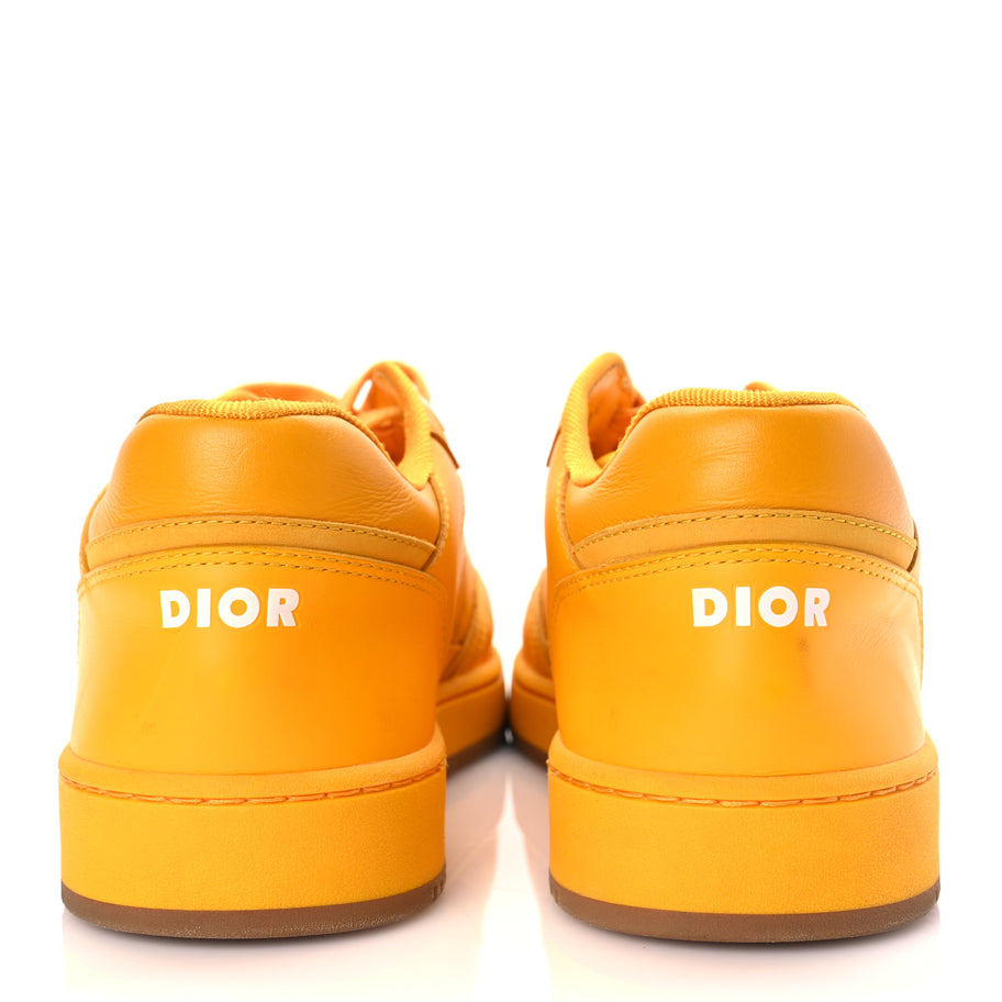Christian Dior Smooth Calfskin Oblique Galaxy Mens B27 Low Top Sneakers 45 Yellow Image 6
