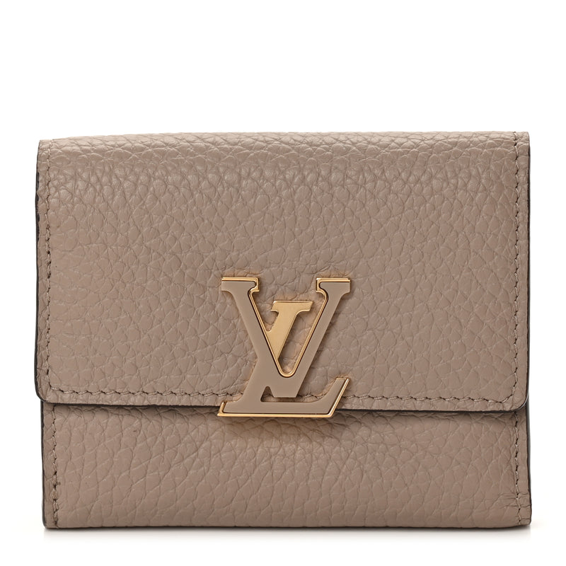  Louis Vuitton Taurillon Capucines XS Wallet Galet