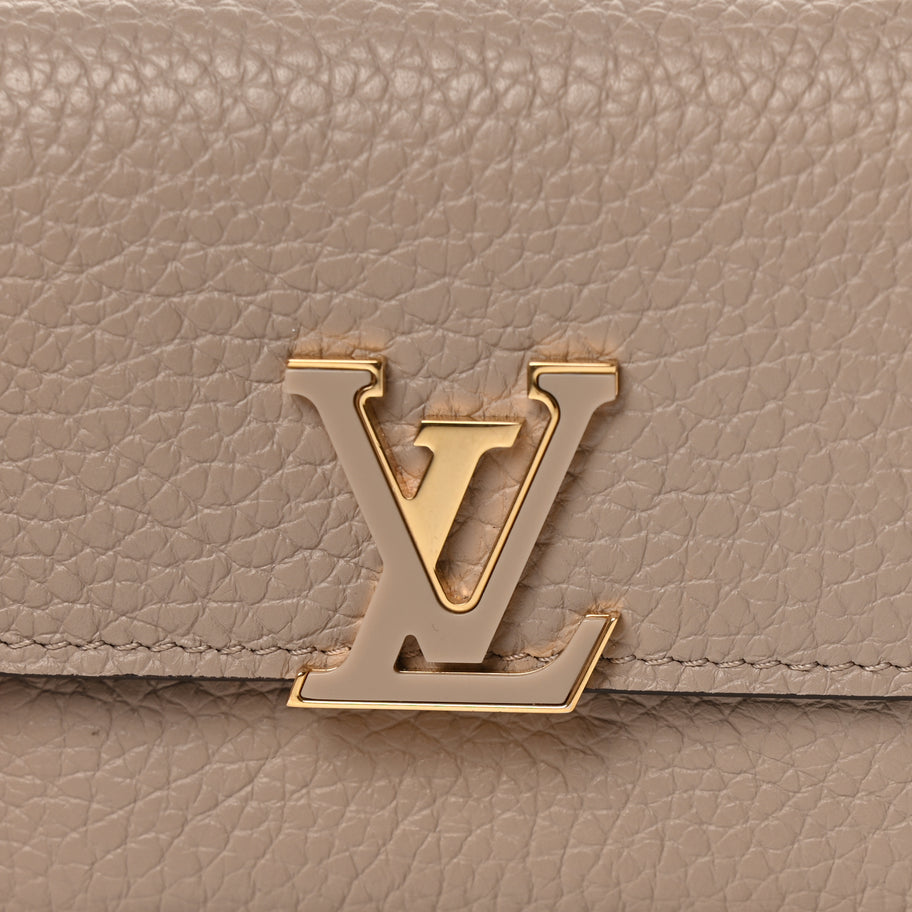 Louis Vuitton Taurillon Capucines XS Wallet Galet Image 7