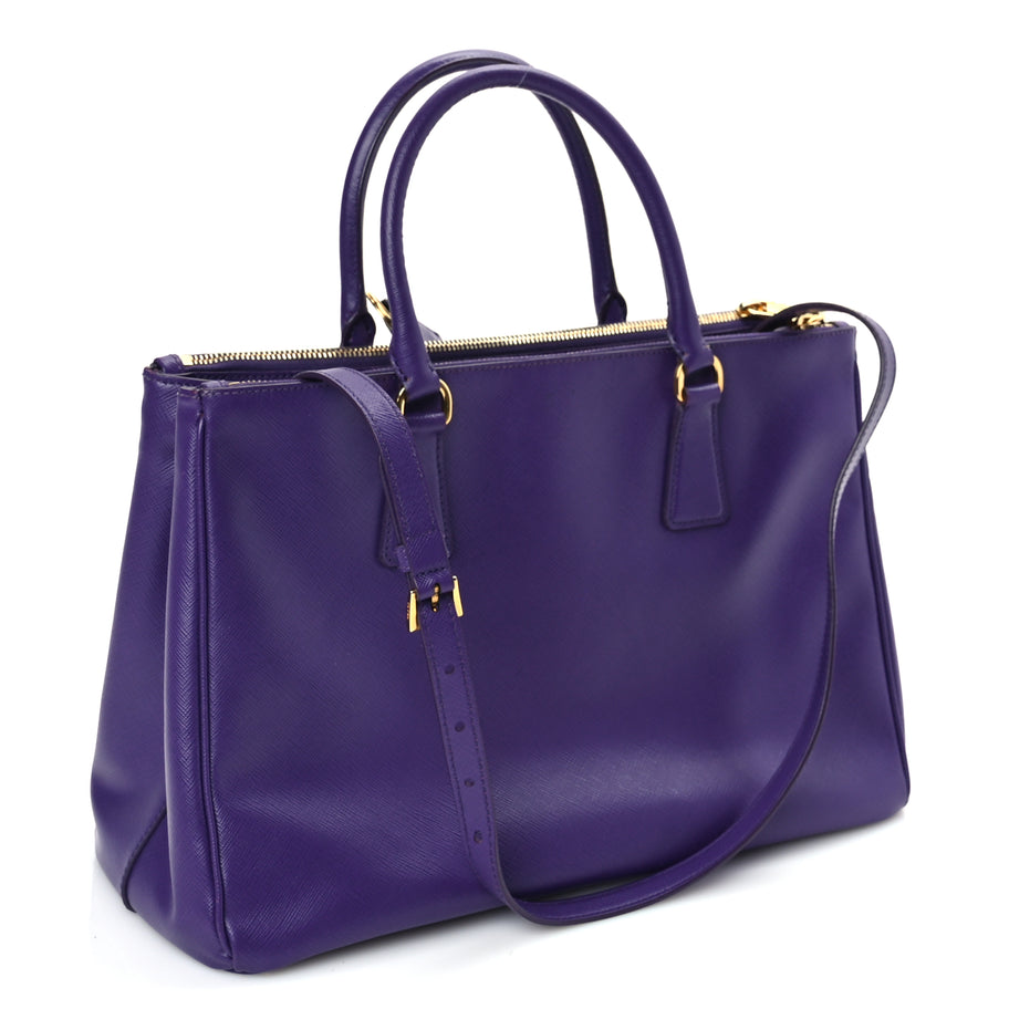Prada Saffiano Medium Galleria Double Zip Tote Viola Image 2