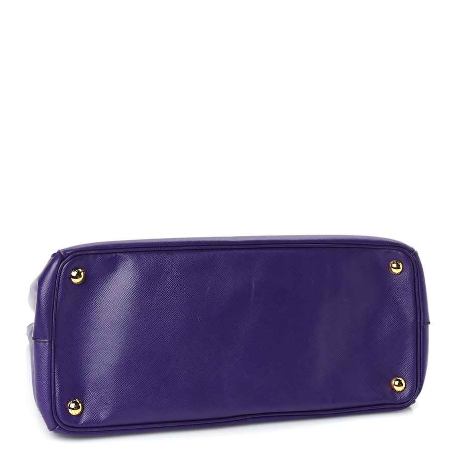 Prada Saffiano Medium Galleria Double Zip Tote Viola Image 3