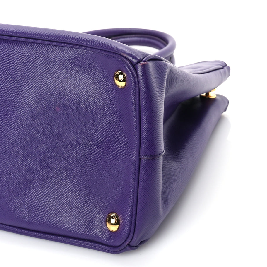 Prada Saffiano Medium Galleria Double Zip Tote Viola Image 8