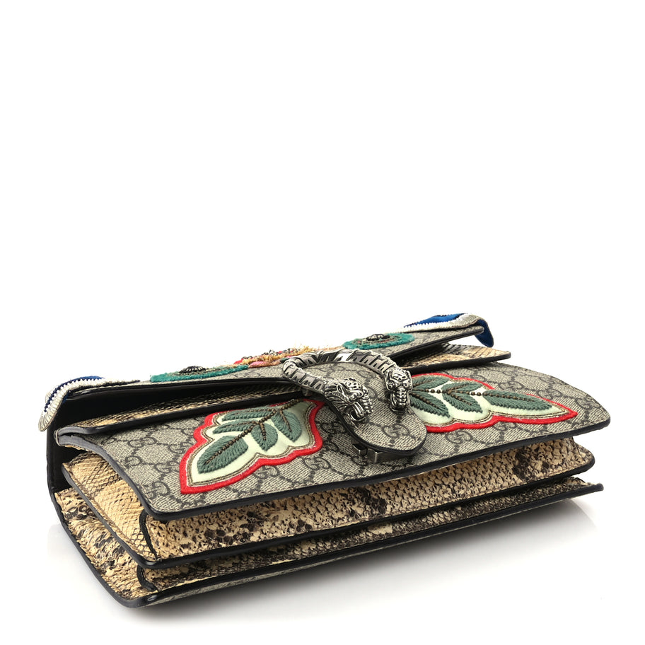Gucci GG Supreme Monogram Snakeskin Embroidered Small Dionysus Shoulder Bag Image 3