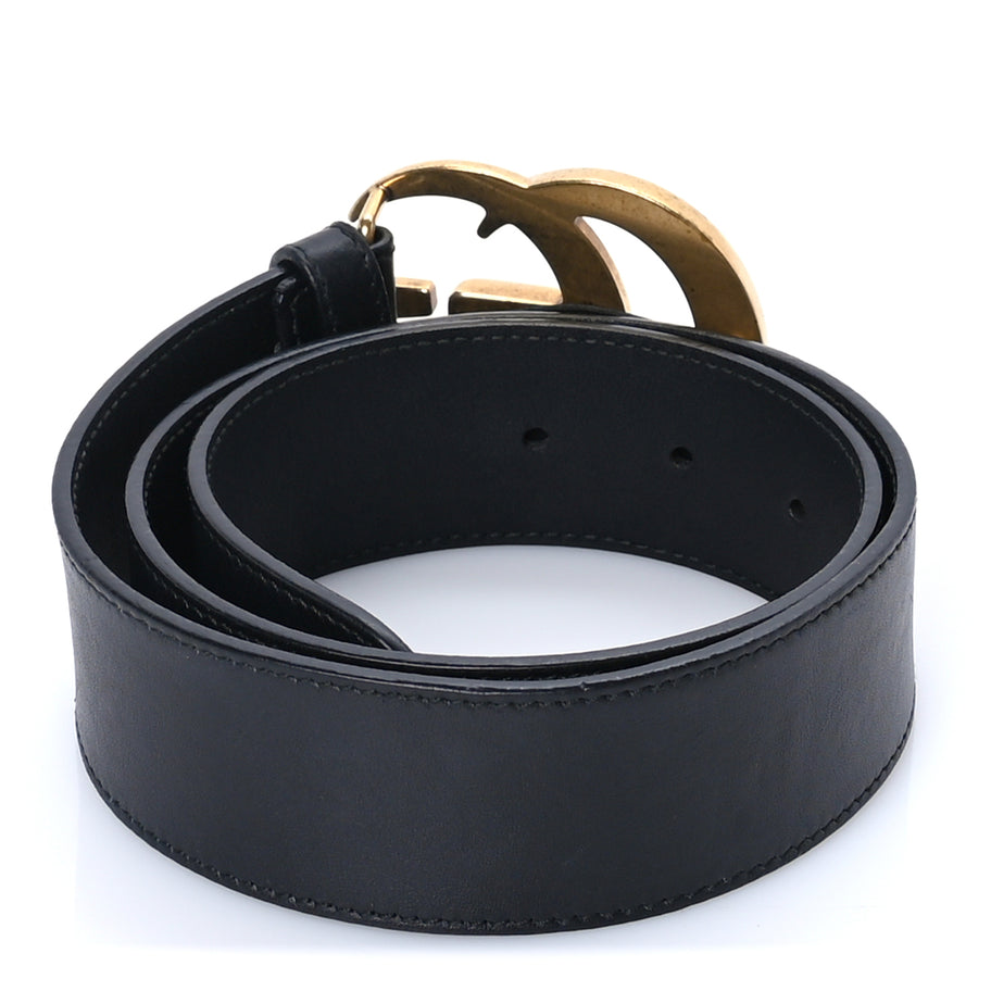 Gucci Calfskin Double G 40mm Belt 70 28  Black Image 2