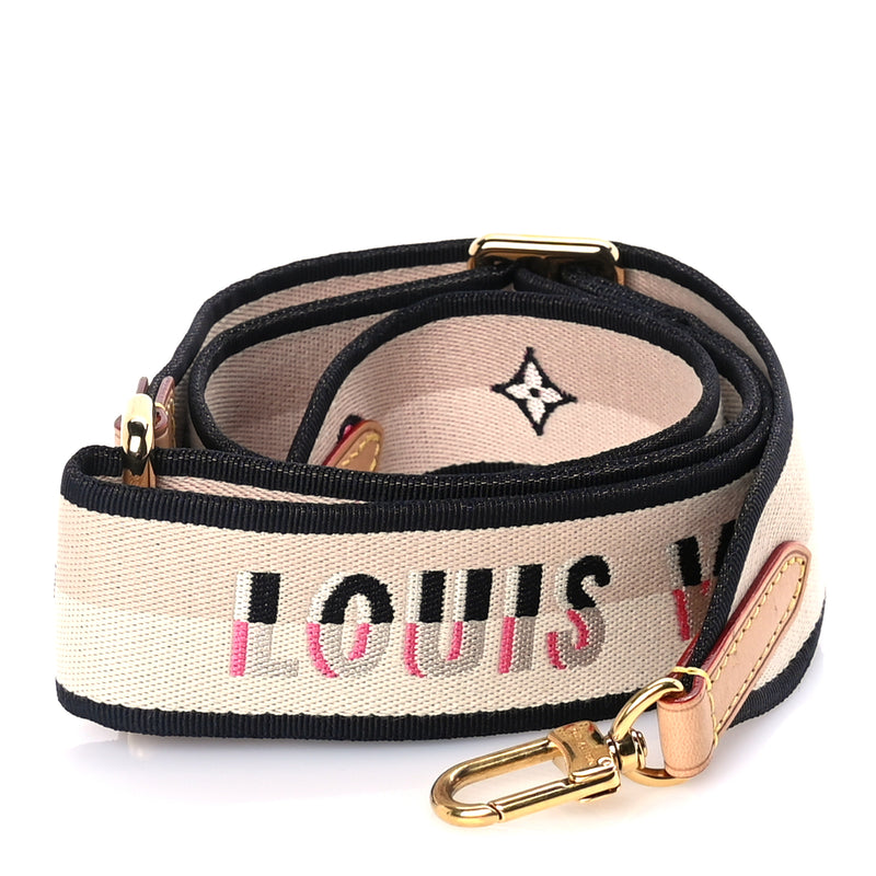  Louis Vuitton Jacquard Speedy Bandouliere 20 Shoulder Strap  Black