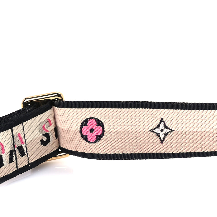 Louis Vuitton Jacquard Speedy Bandouliere 20 Shoulder Strap  Black Image 4
