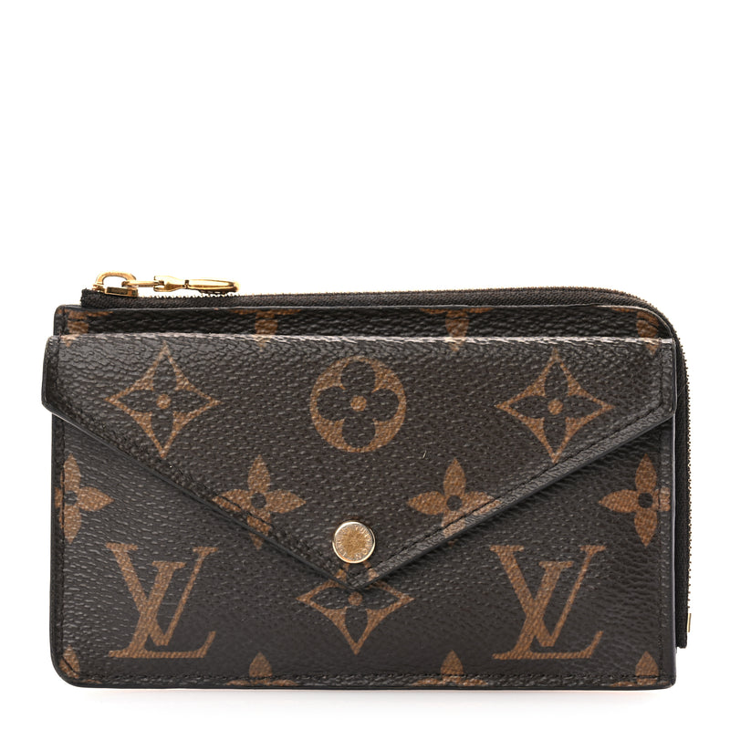  Louis Vuitton Monogram Recto Verso Card Holder Black