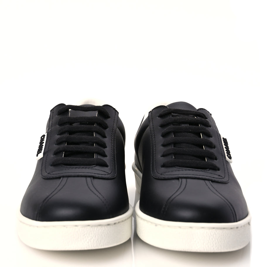 Chanel Calfskin CC Womens Sneakers 39 Black Image 5