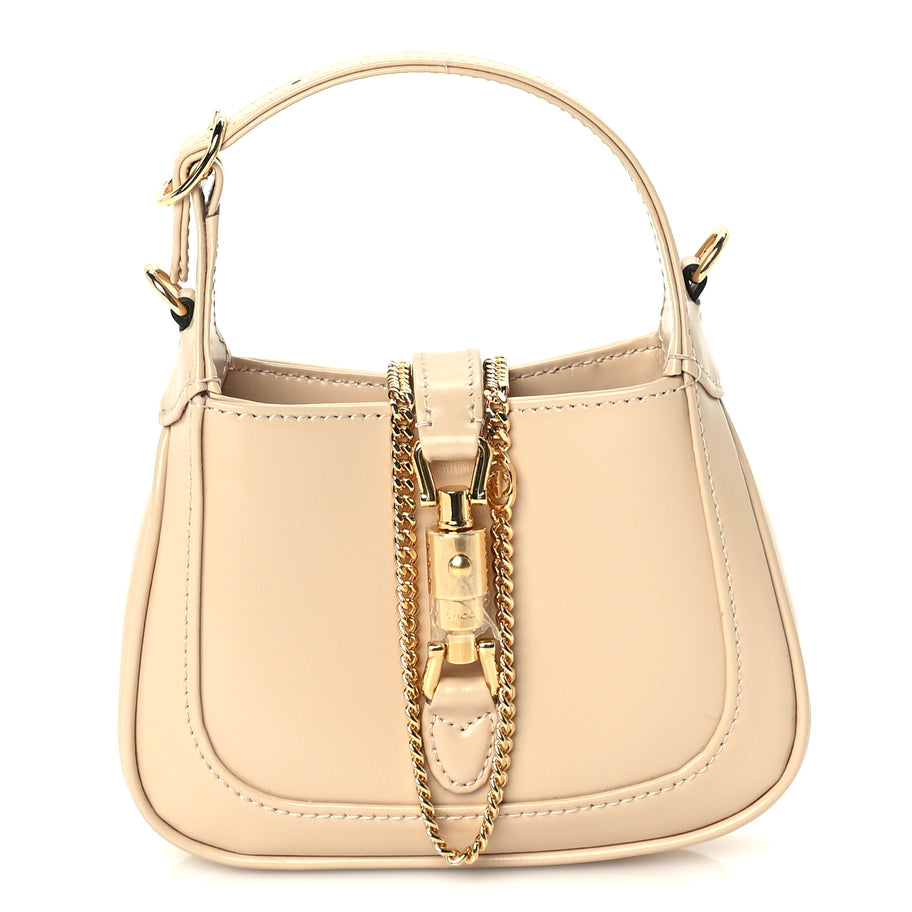 Gucci Boarded Dyana Lux Calfskin Nano Jackie 1961 Hobo Beige Image 1