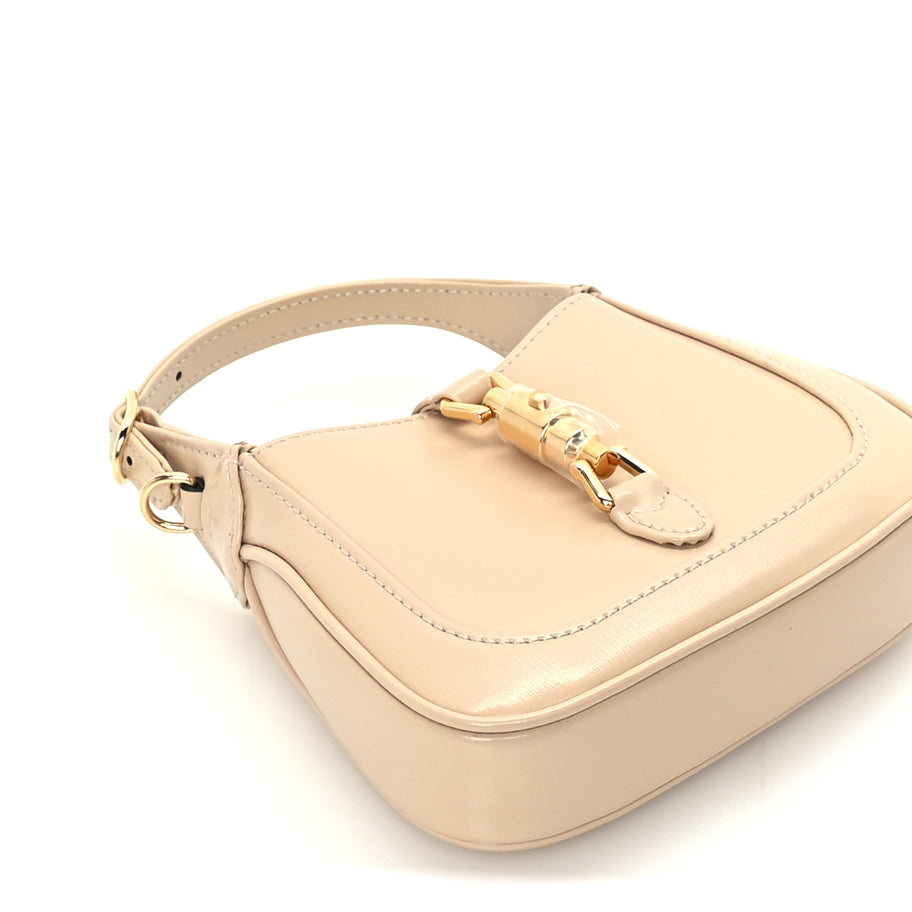 Gucci Boarded Dyana Lux Calfskin Nano Jackie 1961 Hobo Beige Image 7