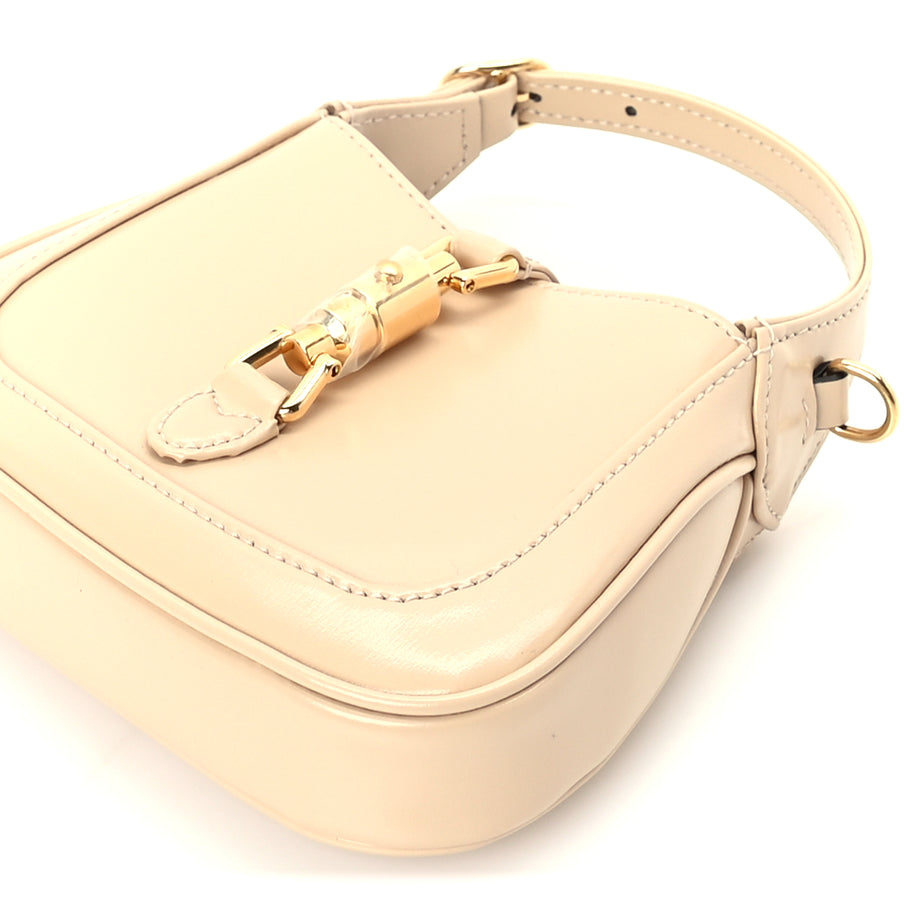 Gucci Boarded Dyana Lux Calfskin Nano Jackie 1961 Hobo Beige Image 8