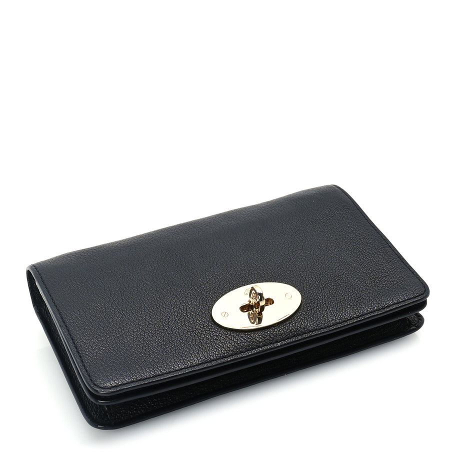 Mulberry Grainy Print Bayswater Clutch Wallet  Black Image 3