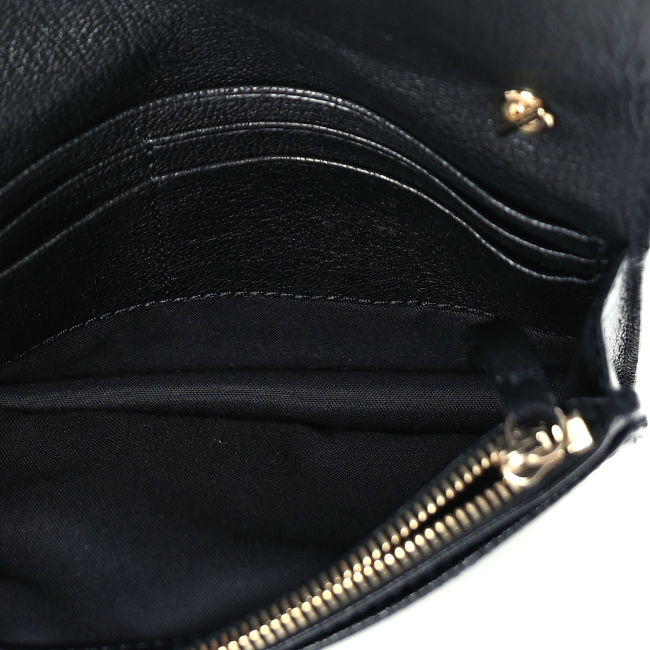 Mulberry Grainy Print Bayswater Clutch Wallet  Black Image 4