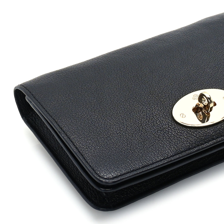 Mulberry Grainy Print Bayswater Clutch Wallet  Black Image 7