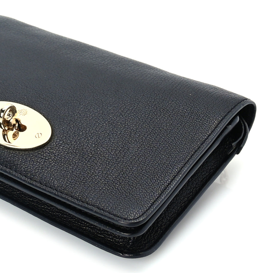 Mulberry Grainy Print Bayswater Clutch Wallet  Black Image 8