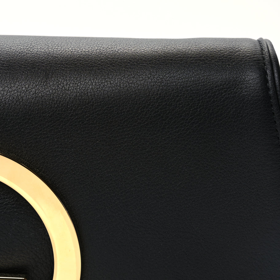 Gucci Roxy Calfskin Blondie Chain Shoulder Flap Bag Black Image 8