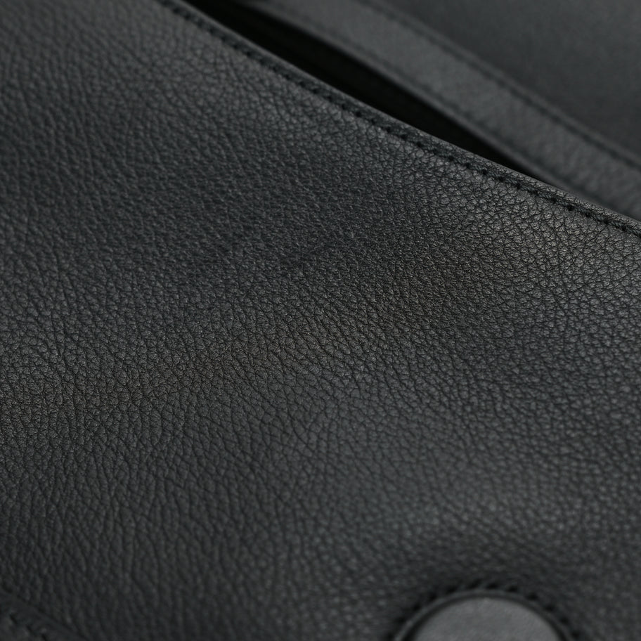 Gucci Roxy Calfskin Blondie Chain Shoulder Flap Bag Black Image 9