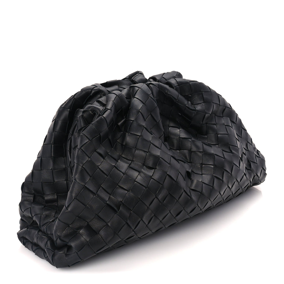 Bottega Veneta Nappa Maxi Intreccio The Pouch Oversized Clutch  Black Image 2