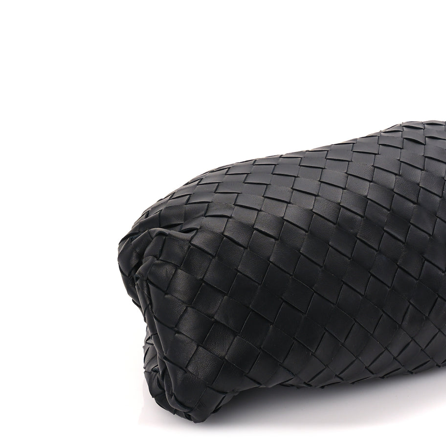 Bottega Veneta Nappa Maxi Intreccio The Pouch Oversized Clutch  Black Image 7