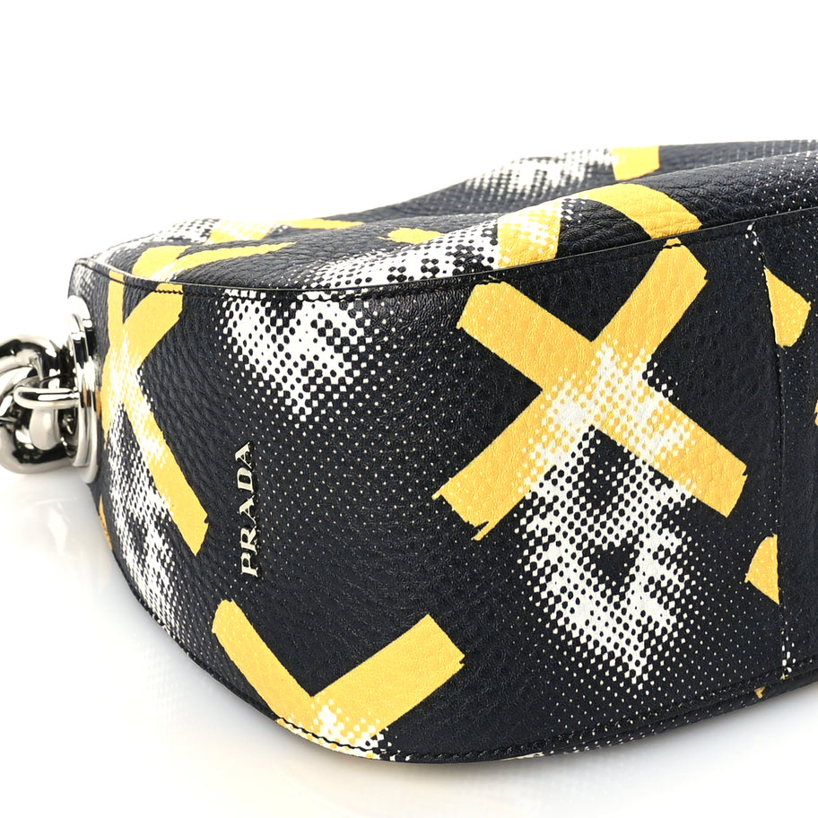 Prada Vitello Daino Eye Inside Hobo Black Image 7