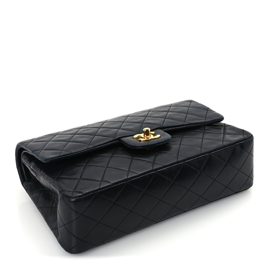Chanel Lambskin Quilted Medium Double Flap Black Image 3