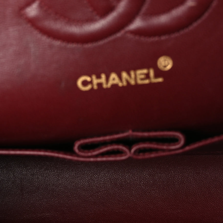 Chanel Lambskin Quilted Medium Double Flap Black Image 4