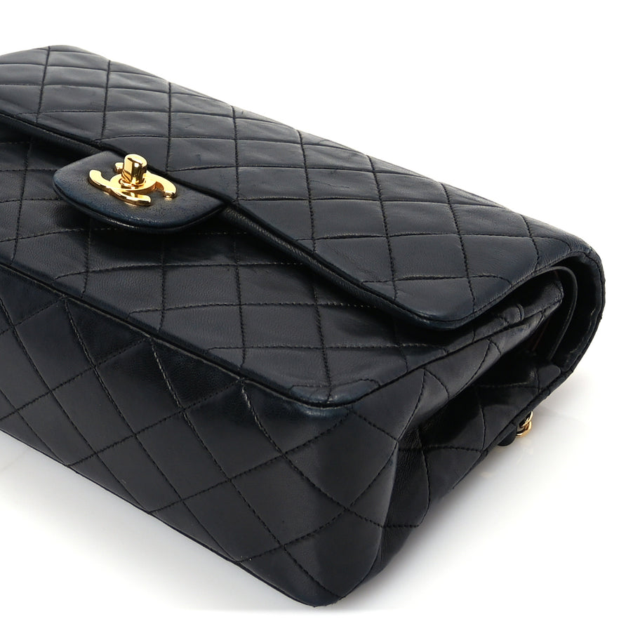 Chanel Lambskin Quilted Medium Double Flap Black Image 9
