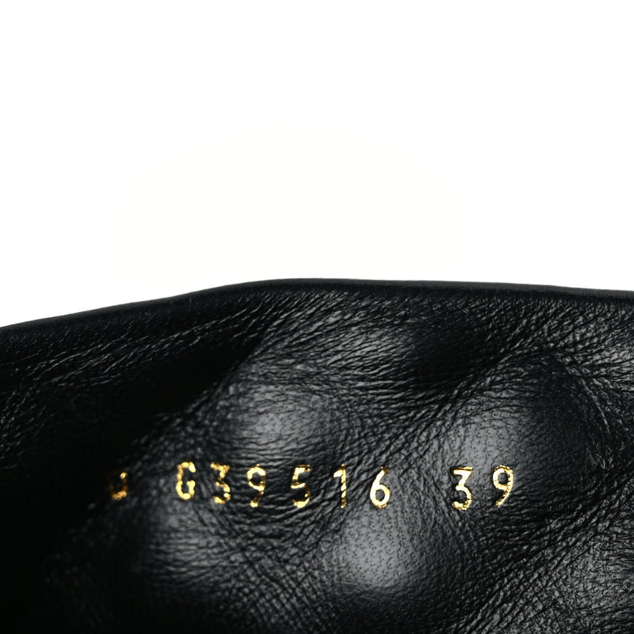 Chanel Shiny Calfskin Quilted Lace Up Combat Boots 39 Black Image 7