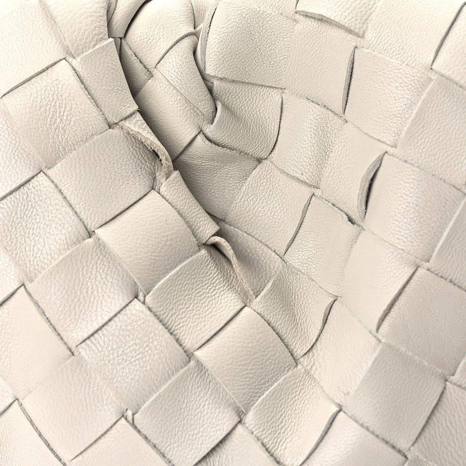 Bottega Veneta Nappa Maxi Intrecciato The Pouch Oversized Clutch Plaster Plaster Image 8
