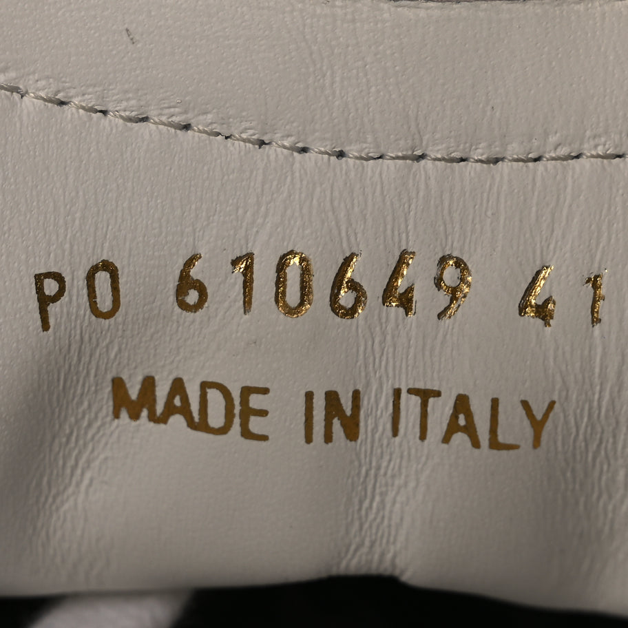 Saint Laurent Calfskin Embroidered Court Classic Sneakers 41 Red Nero Image 5