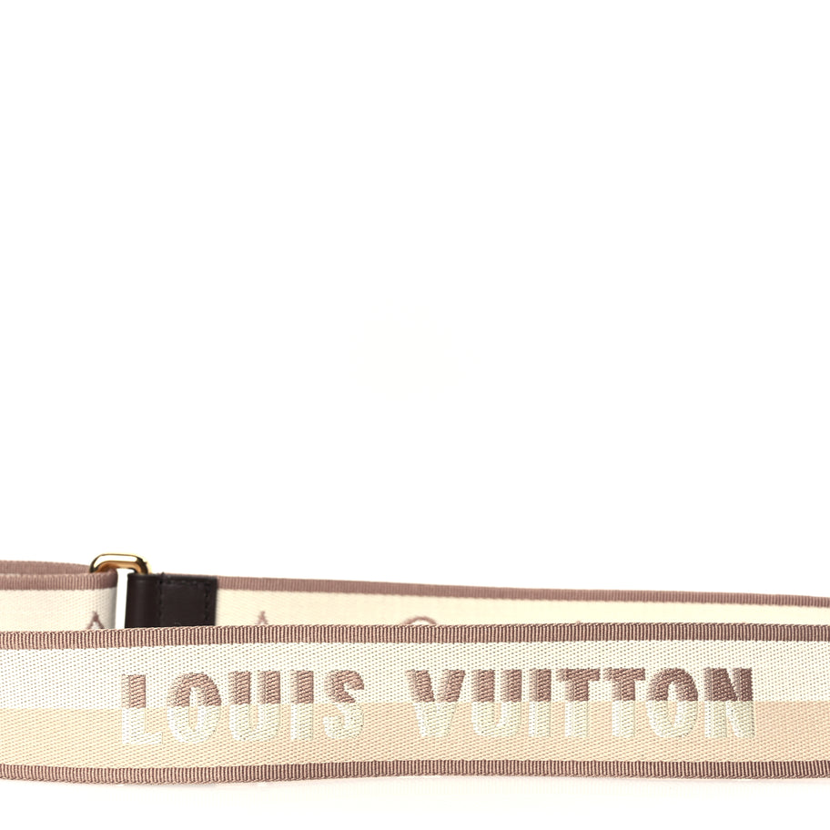 Louis Vuitton Jacquard Speedy Bandouliere 20 Shoulder Strap Beige Brown Image 3