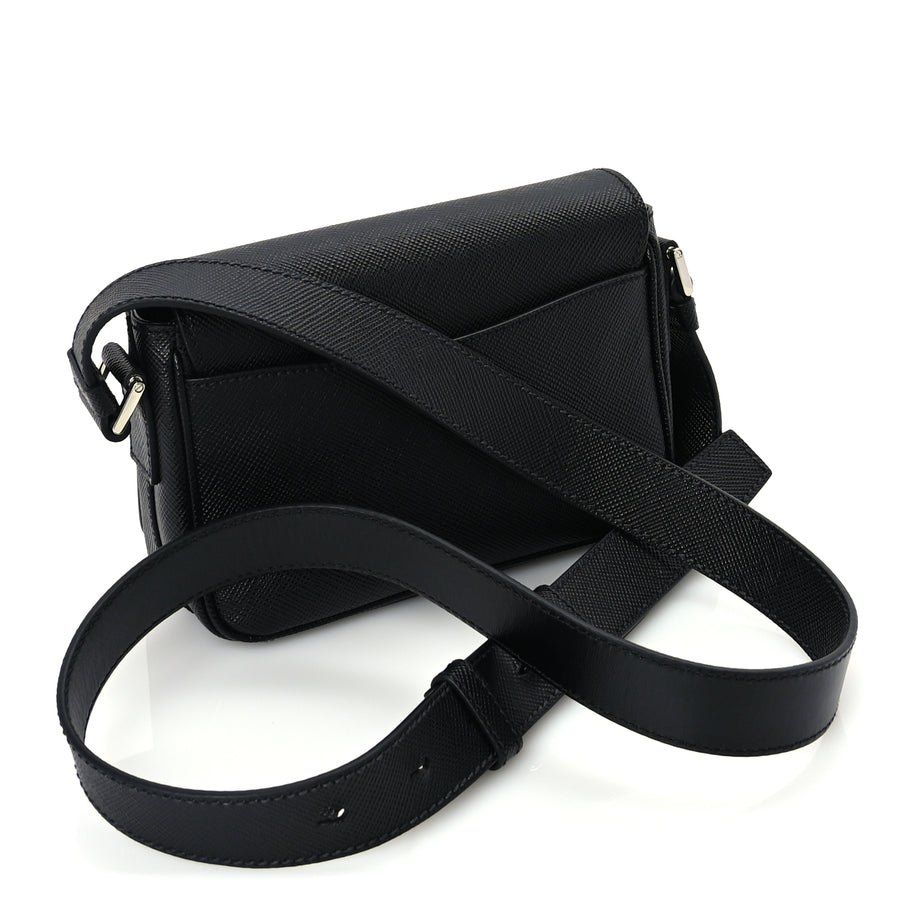 Prada Saffiano Shoulder Bag Black Image 2