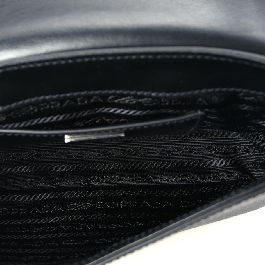 Prada Saffiano Shoulder Bag Black Image 4