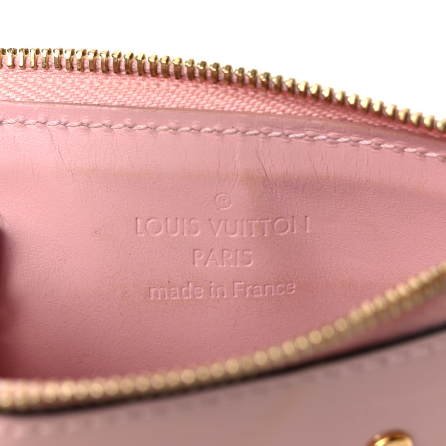 Louis Vuitton Patent Miroir Venice Key Pouch  Rose Ballerine Image 6