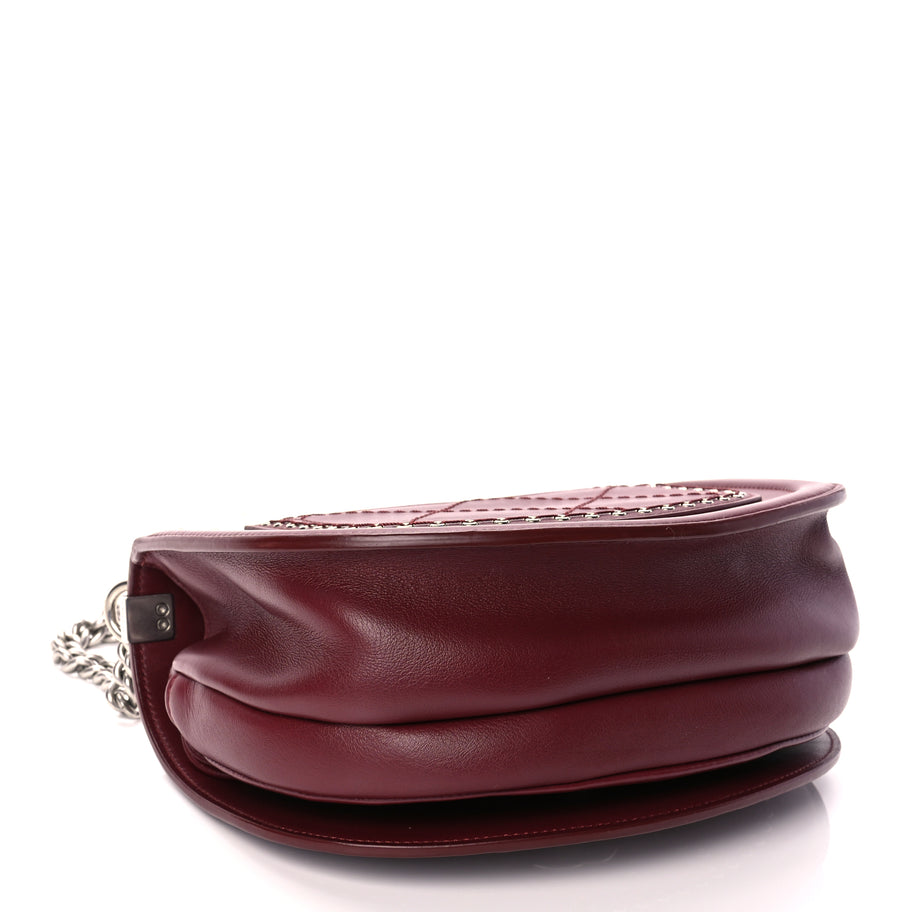 Chanel Calfskin Coco Eyelets Small Flap Bag  Red Image 3