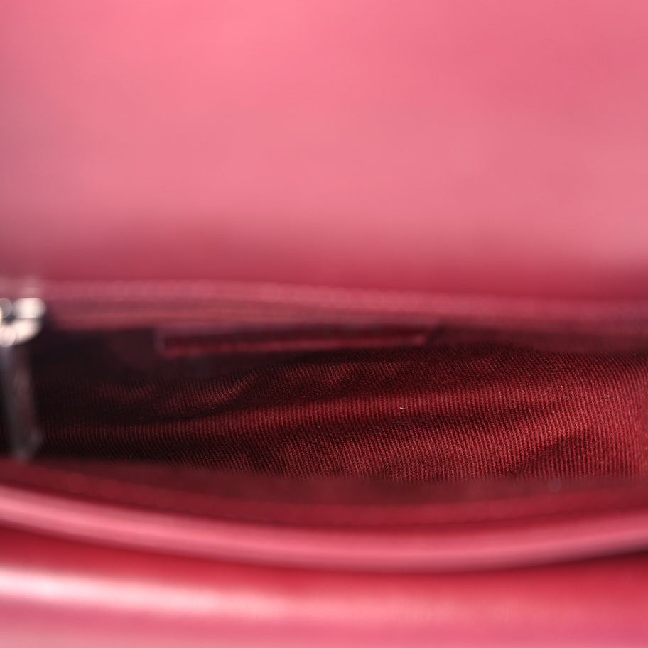 Chanel Calfskin Coco Eyelets Small Flap Bag  Red Image 4