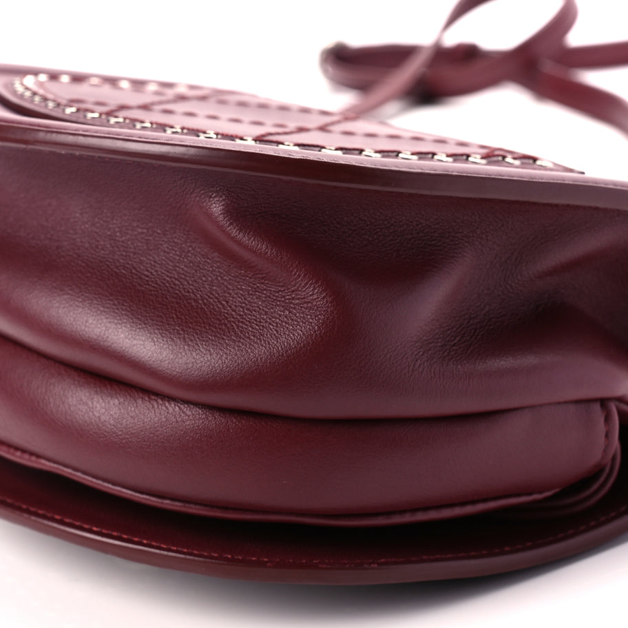 Chanel Calfskin Coco Eyelets Small Flap Bag  Red Image 9